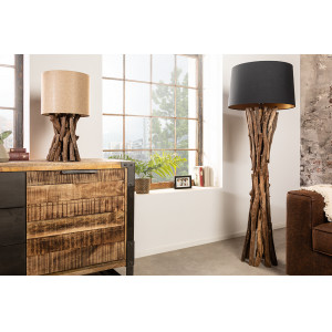 HARMONY NATURE exkluzív állólámpa - fekete - 150cm
