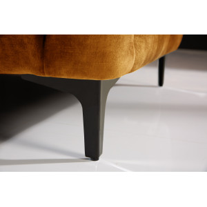 MODERN BAROCK exkluzív bársony kanapé - 235cm - mustár
