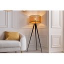 CANE modern állólámpa 142 cm – natúr / fekete
