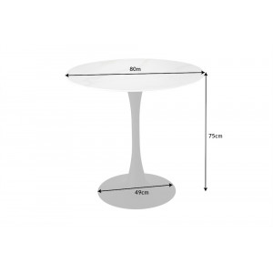 LYON design kerek étkezőasztal - 80cm