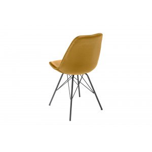 SCANDINAVIA design bársony szék - mustár INVICTA