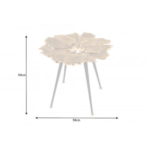 GINKGO design fém lerakóasztal - 55cm