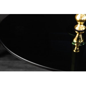 DANSEN különleges üveg lerakóasztal - 65cm - arany INVICTA