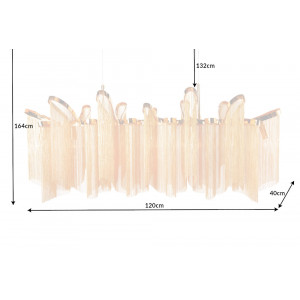 ROYAL luxus függőlámpa - 118cm - arany