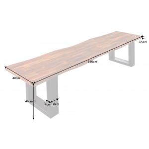 GENESIS tömör akác ülőpad - 160cm