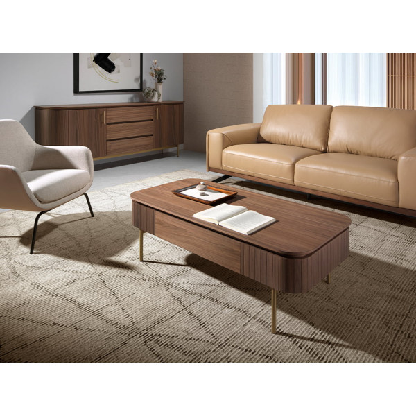 MONTREND exkluzív dió dohányzóasztal - 120cm
