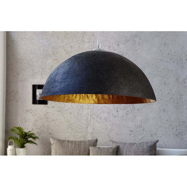 GLOW XL - modern függőlámpa - fekete/arany GLOW XL - modern függőlámpa - fekete/arany