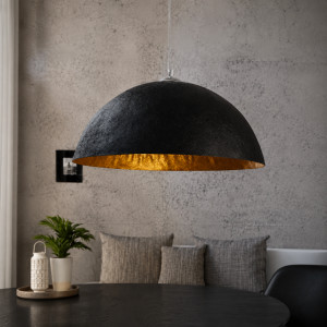 ECLIPSE modern függőlámpa 70 cm – fekete / arany INVICTA