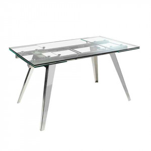 VALLADOL prémium üveg étkezőasztal - 160-240cm