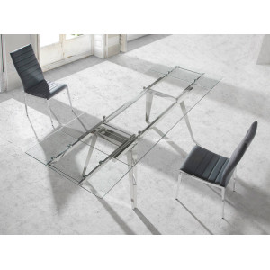 VALLADOL prémium üveg étkezőasztal - 160-240cm