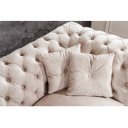 PARIS exkluzív bársony kanapé - 225cm - beige