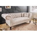 PARIS exkluzív bársony kanapé - 225cm - beige