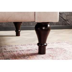 PARIS exkluzív bársony kanapé - 225cm - beige