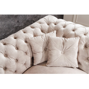PARIS exkluzív bársony kanapé - 225cm - beige
