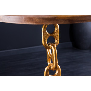 CHAIN design mangófa lerakóasztal - 55cm