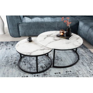 ELEGANCE design dohányzóasztal szett INVICTA