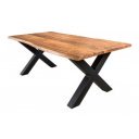 MAMMUT X HONEY tömör akác dohányzóasztal - 120cm