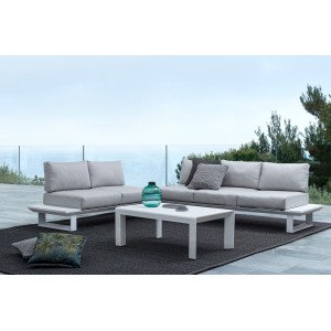 KONNOR prémium kültéri szett - beige/fehér BIZZOTTO