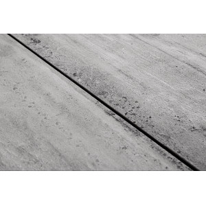 TRUMAN állítható magasságú prémium kültéri kerámia étkezőasztal - 140cm - világos szürke/fehér