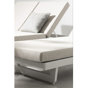 INFINITY prémium napozóágy - szürke/fehér