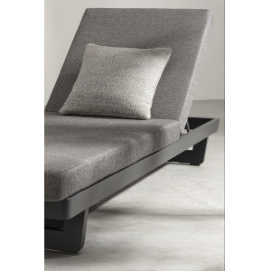 INFINITY prémium napozóágy - szürke/antracit