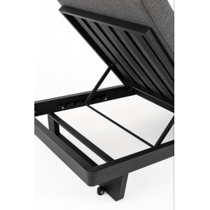 INFINITY prémium napozóágy - szürke/antracit