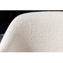 TRACY modern bouclé szék - fehér/fekete