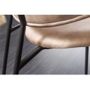 TRACY modern bársony szék - beige