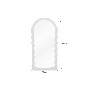 WAVE modern tükör - beige - 160cm