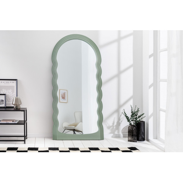 WAVE modern tükör - zöld - 160cm