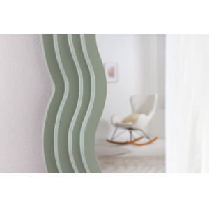 WAVE modern tükör - zöld - 160cm