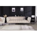NOBLESSE exkluzív bársony kanapé - pezsgő - 225cm