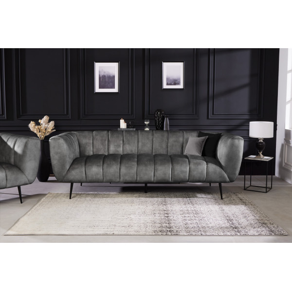 NOBLESSE exkluzív bársony kanapé - szürke - 225cm NOBLESSE exkluzív bársony kanapé - szürke - 225cm