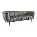 NOBLESSE exkluzív bársony kanapé - szürke - 225cm