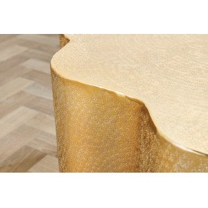 SECTION design fém dohányzóasztal - arany INVICTA