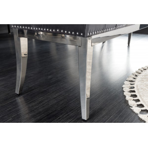 MODERN BAROCK luxus ülőpad - szürke - 165cm