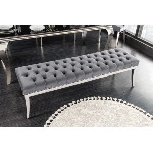 MODERN BAROCK luxus ülőpad - szürke - 165cm INVICTA