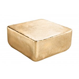 UNIT design fém dohányzóasztal - arany -70cm INVICTA