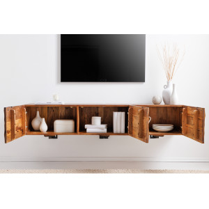 SCORPION design mangófa fali TV-szekrény - 160cm - barna INVICTA