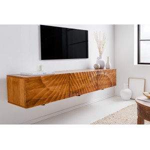 SCORPION design mangófa fali TV-szekrény - 160cm - barna INVICTA