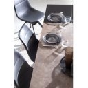 OMINA design bővíthető kerámia étkezőasztal - 140-200/160-220cm - szürke/fekete