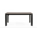 OMINA design bővíthető kerámia étkezőasztal - 140-200/160-220cm - szürke/fekete