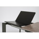 OMINA design bővíthető kerámia étkezőasztal - 140-200/160-220cm - szürke/fekete