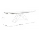 QUASAR design bővíthető kerámia étkezőasztal - 160-240cm
