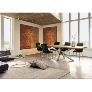 ARKANSAS modern akác bővíthető étkezőasztal - 180-260cm