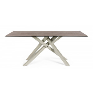 SEAN design kerámia étkezőasztal - 180cm - taupe
