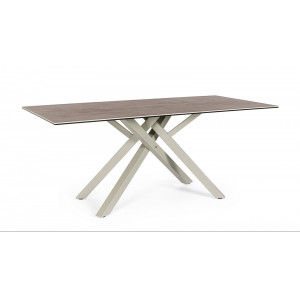SEAN design kerámia étkezőasztal - 180cm - taupe BIZZOTTO