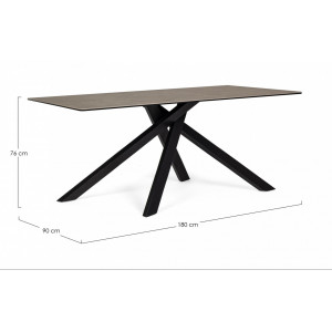 MEISSER design kerámia étkezőasztal - 180cm