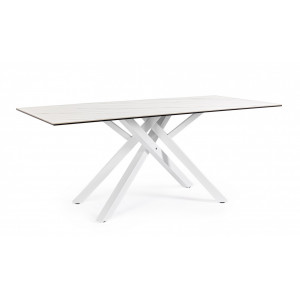 SEAN design kerámia étkezőasztal - 180cm - fehér BIZZOTTO