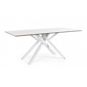 SEAN design kerámia étkezőasztal - 180cm - fehér BIZZOTTO